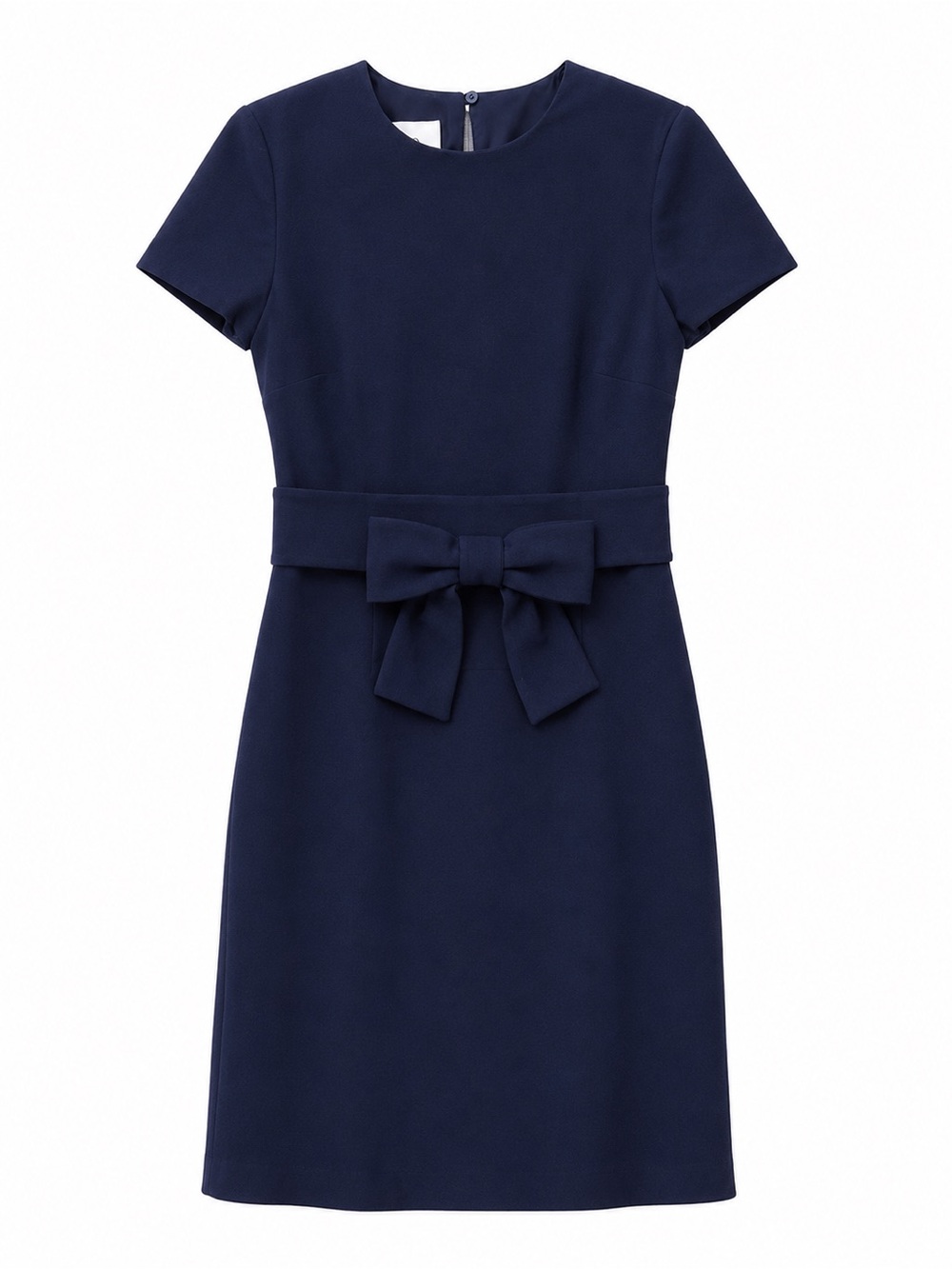 Vintage VALENTINO Navy Blue Wool Mid-Length Sleeve Women's Dress Size 8